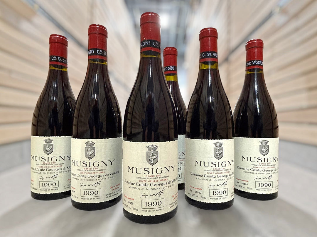1990 Domaine Comte Georges de Vogüé Musigny Cuvée Vieilles Vignes 750ml bottles
