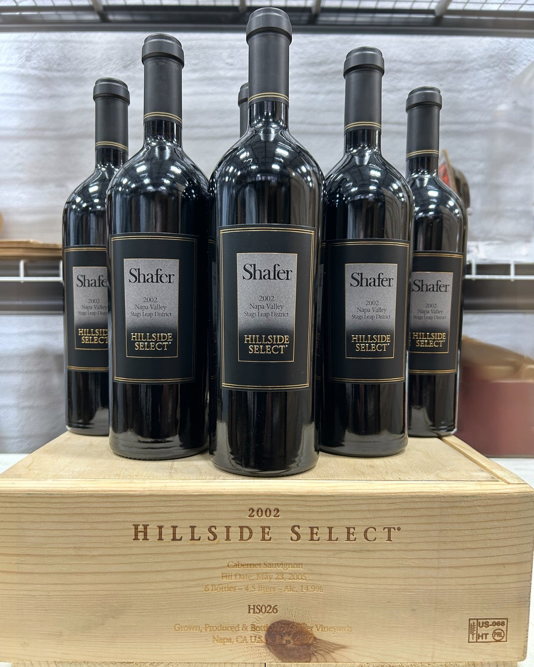 2002 Shafer, Hillside Select, Stags Leap District, Case of 6 btls