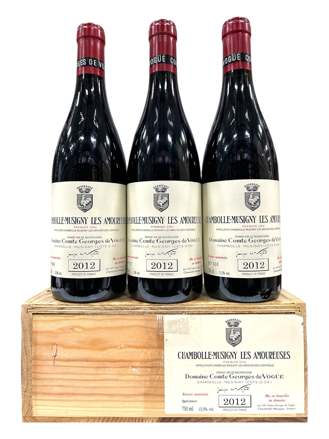 2012 Domaine Comte Georges de Vogue, Chambolle-Musigny Premier Cru, Les Amoureuses, Case of 3 btls