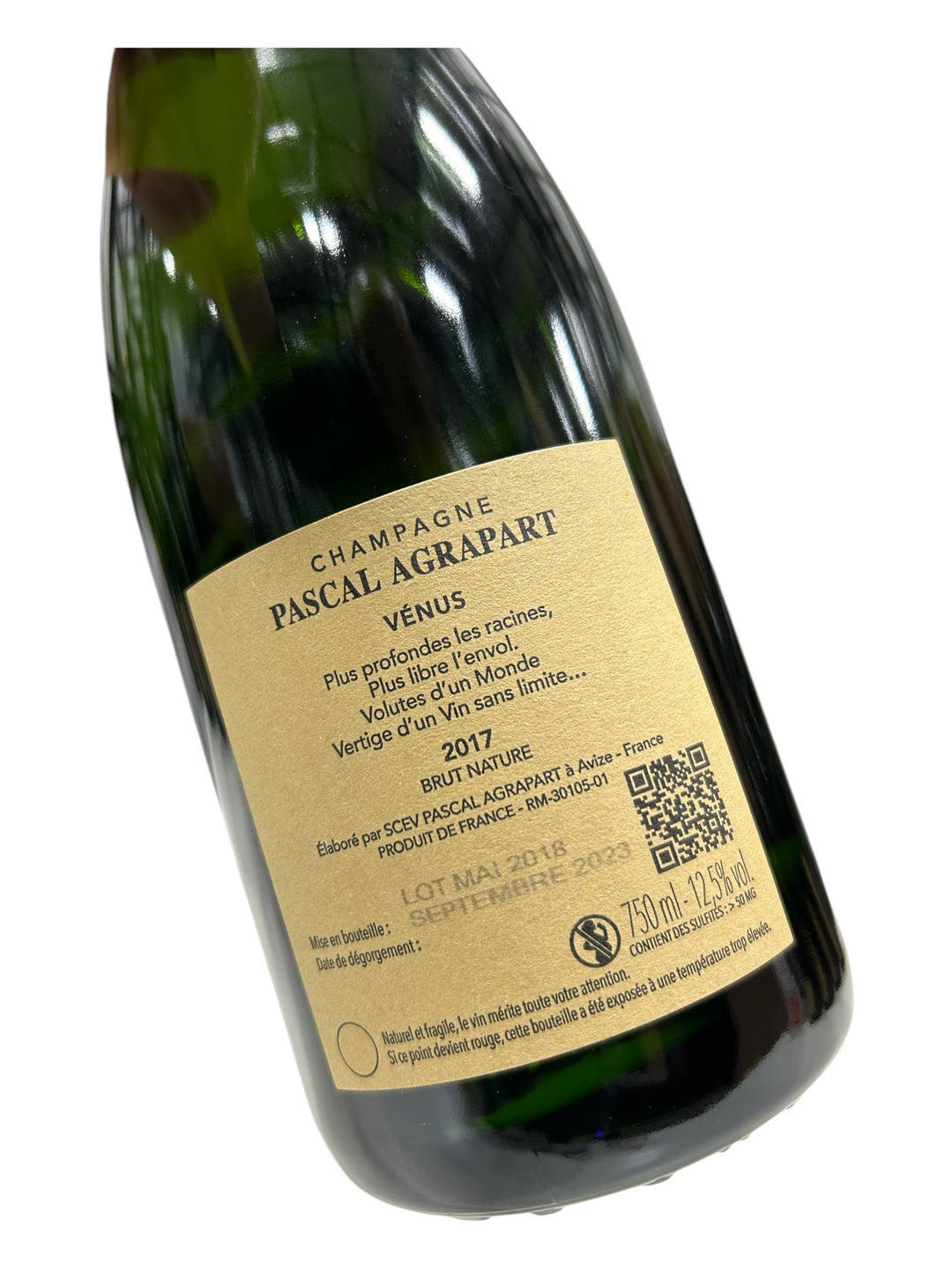 2017 Agrapart Champagne, Grand Cru Venus, Blanc de Blancs, Brut Nature, Bottle (750mL)
